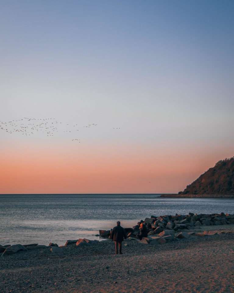 Hiddensee - Strand bei Kloster, Sonnenuntergang