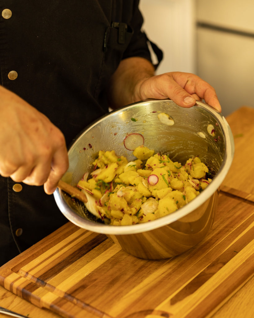 Kartoffelsalat marinieren