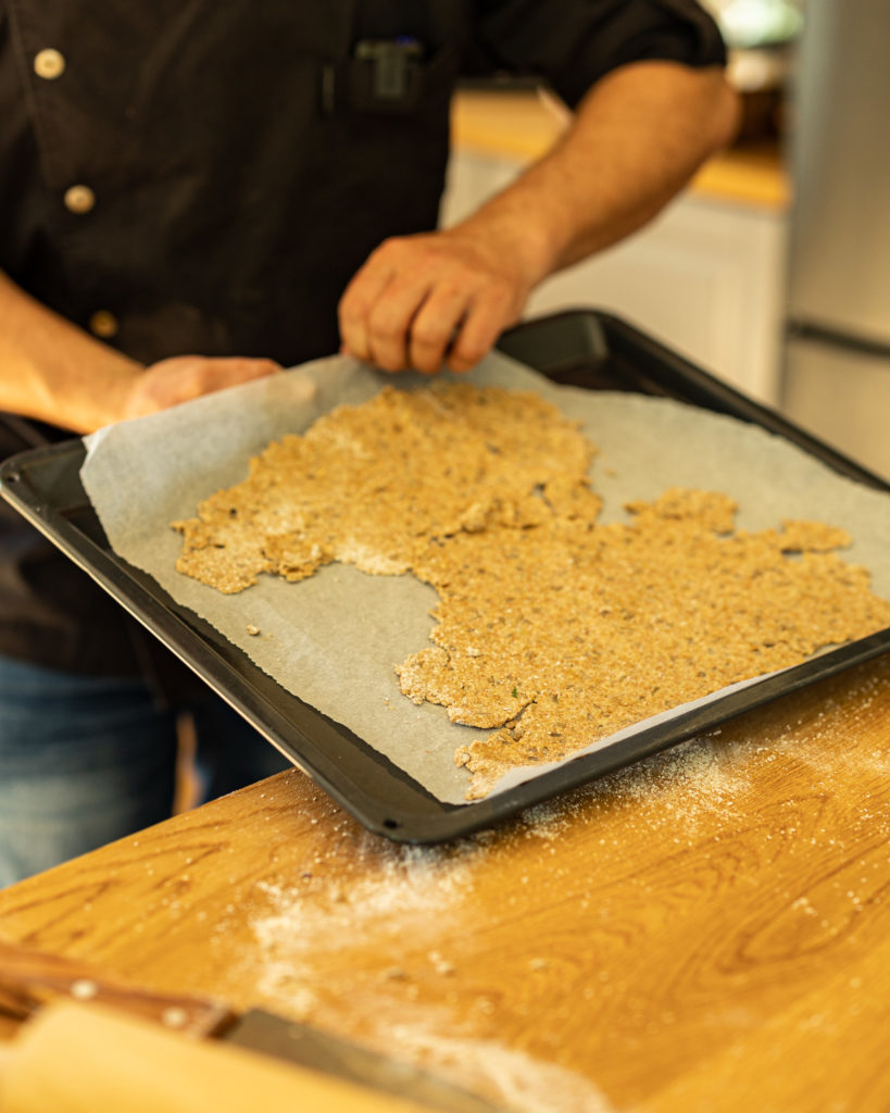 Knäckebrot gebacken