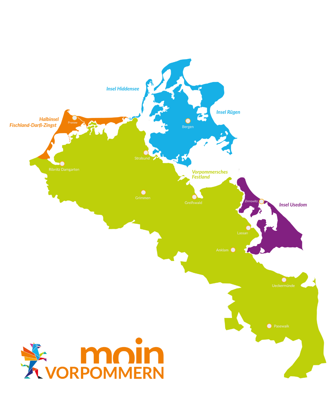 Touristische Regionen Vorpommern