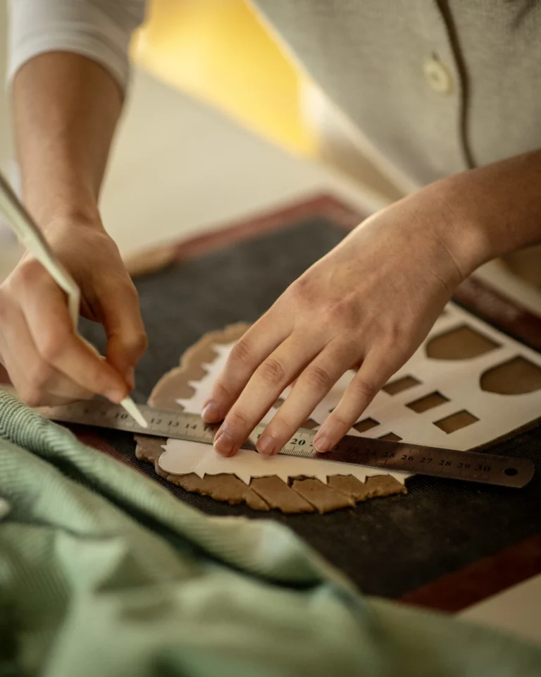pfefferkuchenteig Vorlage ausschneiden